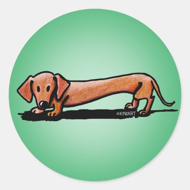 Stickers Little Red Doxie (Devant)