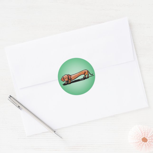 Stickers Little Red Doxie (Enveloppe)