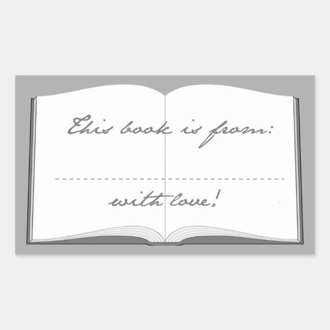 Stickers Livre Personnalisé (Ce Livre Est De) (Devant)