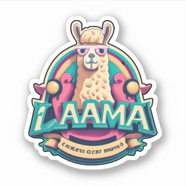 Stickers Llama Ajouter une touche de Whimsy votre  (Devant)