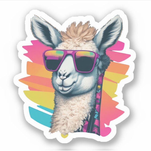 Stickers Llama Ajouter une touche de Whimsy votre  (Devant)