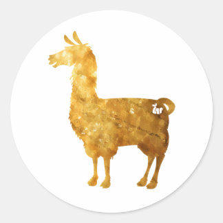 Stickers Llama d'or