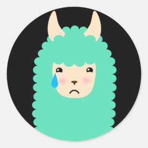 Stickers Llama Emoji Triste