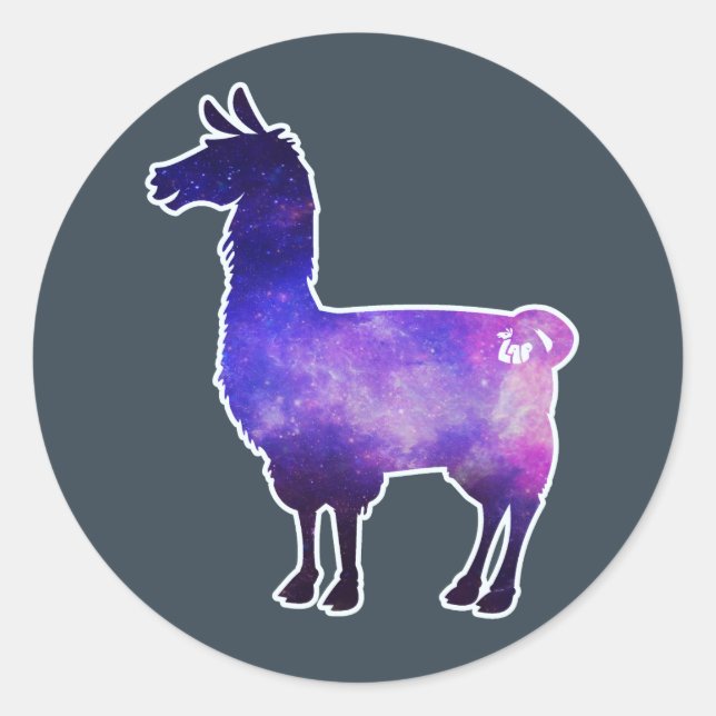 Stickers Llama galactique (Devant)