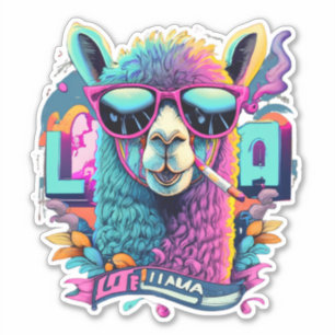 Stickers Llama pour le journalisme et le scrapbook