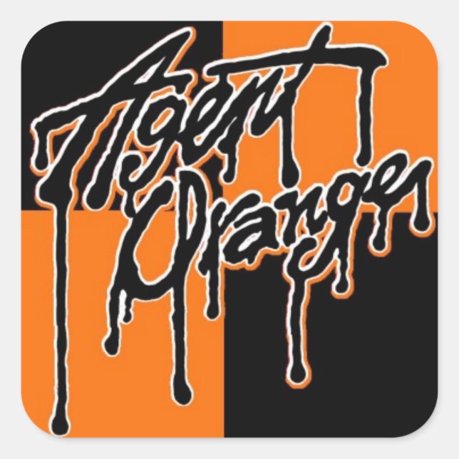 Stickers Logo Agent Orange "Drift" Skate Punk Rock (Devant)