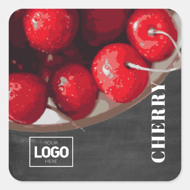 Stickers Logo Brandy Cherry (Devant)