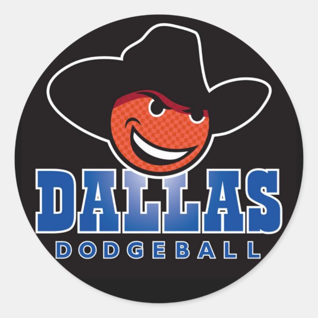 Stickers Logo Dallas Dodgeball (Devant)