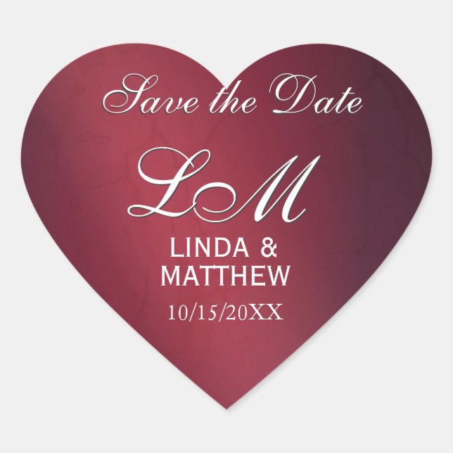 Stickers Logo Mariage Personnalisé - En forme de c (Devant)