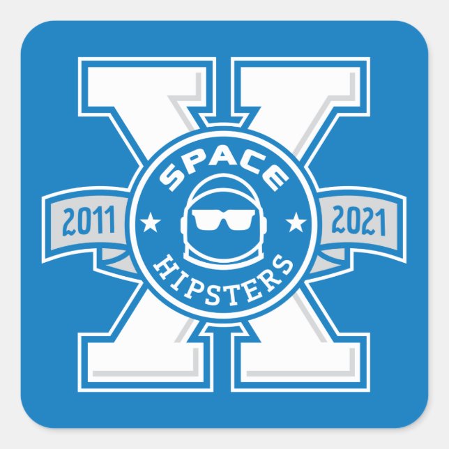 Stickers Logo Space Hipsters® X (Devant)