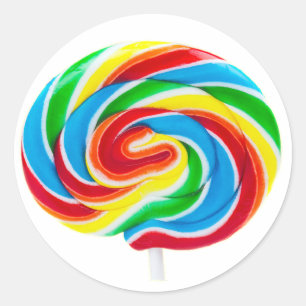 Stickers Lollipop Swirl (en 7 formes)
