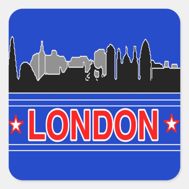 Stickers Londres Skyline Travel (Devant)