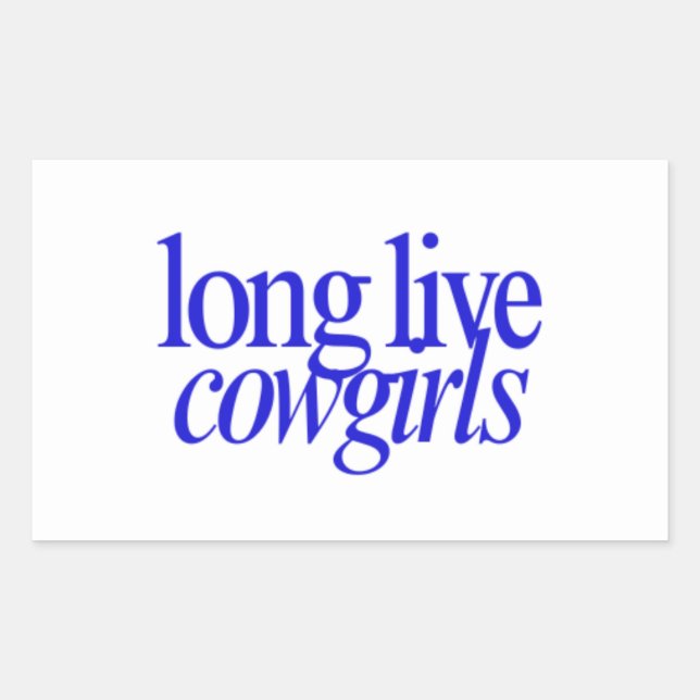 Stickers Longue Vie Cowgirls (Devant)