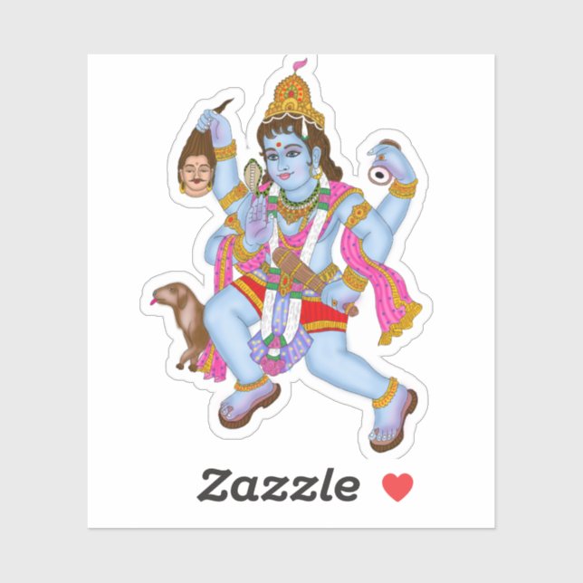Stickers Lord Bhairava (Feuille)