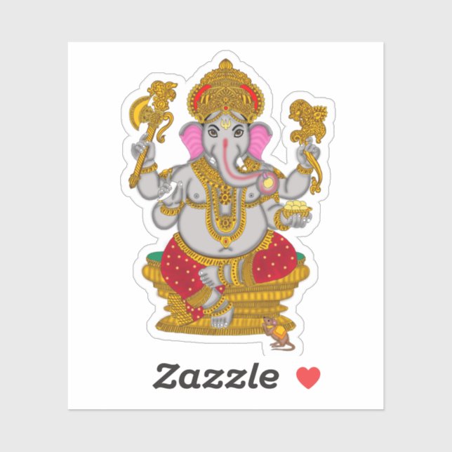 Stickers Lord Ganesha (Feuille)