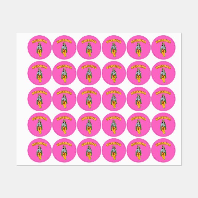 Stickers Lord Krishna (Feuille)