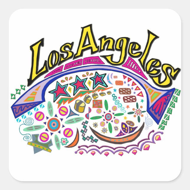 Stickers "Los Angeles Playful" (Devant)