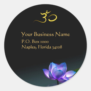 stickers lotus bleus