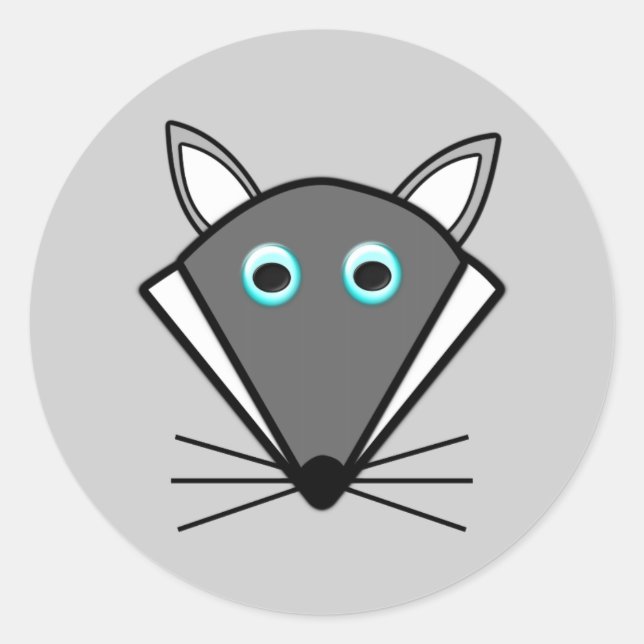 Stickers Loup d'Halloween (Devant)