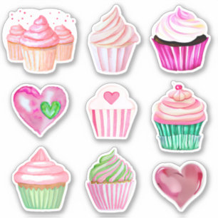 Stickers Love Cupcake - Collection 1