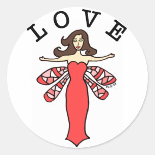 Stickers Love Fée Dragonfly