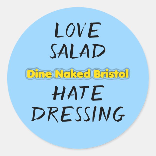 stickers "Love salad Hate Dressing" (Devant)