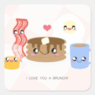 Stickers Love You a Brunch (Feuille de 20)