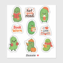 Stickers Lover Livre de chiche mignon Drôle Chute 