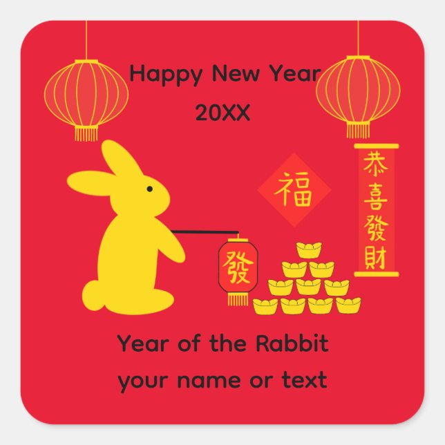 Stickers Lucky Rabbit #5 (Devant)