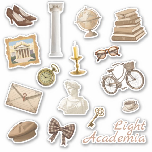 Stickers Lumière Academia | Stickers Journal (Devant)