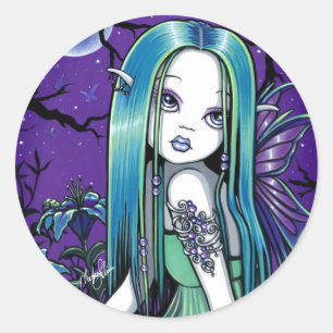 Stickers "Luna" Lune gothique Lilly Fairy Art