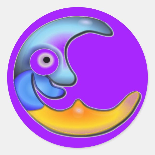 Stickers Lune folle (Devant)