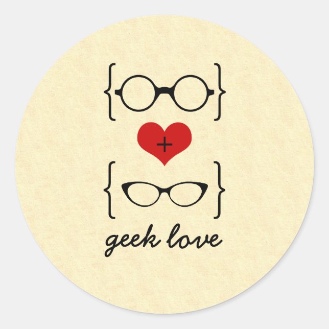 Stickers Lunettes Geeky (Devant)