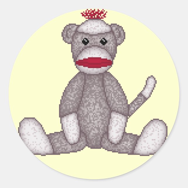 Stickers Lura's Sock Monkey (Devant)