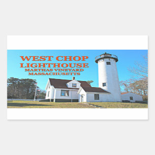 Stickers MA Marthas Vineyard West Chop Lighthouse