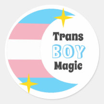 Stickers magiques Trans Boy