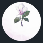 Stickers Magnolia Wedding Favor<br><div class="desc">Ces autocollants de mariage présentent une fleur de magnolia. Écrivez vos noms d'invités sur eux et restez sur les faveurs de mariage. Ces autocollants magnolia font partie d'une collection qui comprend une gamme complète de papeterie mariage correspondante comme les invitations de mariage, les cartes-réponses, les cartes d'information, les étiquettes de...</div>