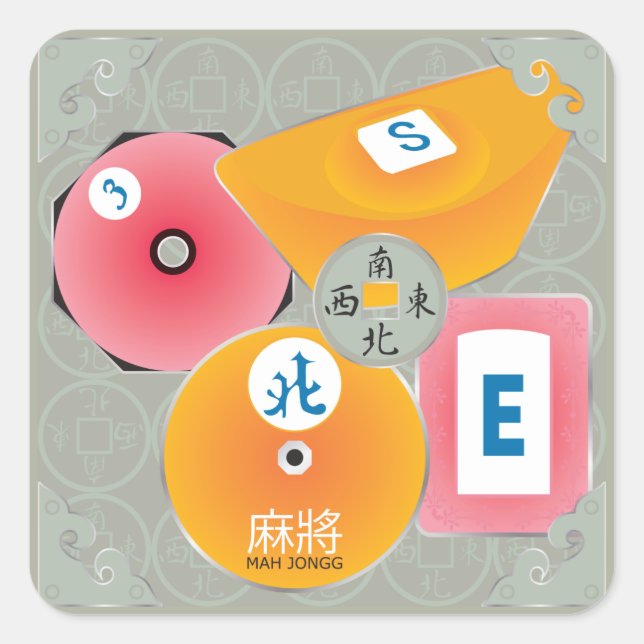Stickers Mah Jongg Bettors (Devant)