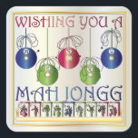 Stickers Mah Jongg Christmas Bettors<br><div class="desc">Célébrez la saison de Noël avec ces motifs attrayants avec des images de tuiles Mah Jongg : - Ornements avec un point - Bêteurs et tuiles sur un rack - Oiseau d'une dalle simple Disponible sur sacs en toile, invitations/cartes, boîtes cadeaux, porte - clés, magnets, plaques carrés, carreaux en céramique,...</div>