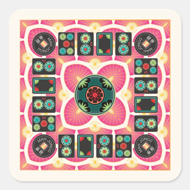 Stickers Mah Jongg Fan 2025 (Devant)