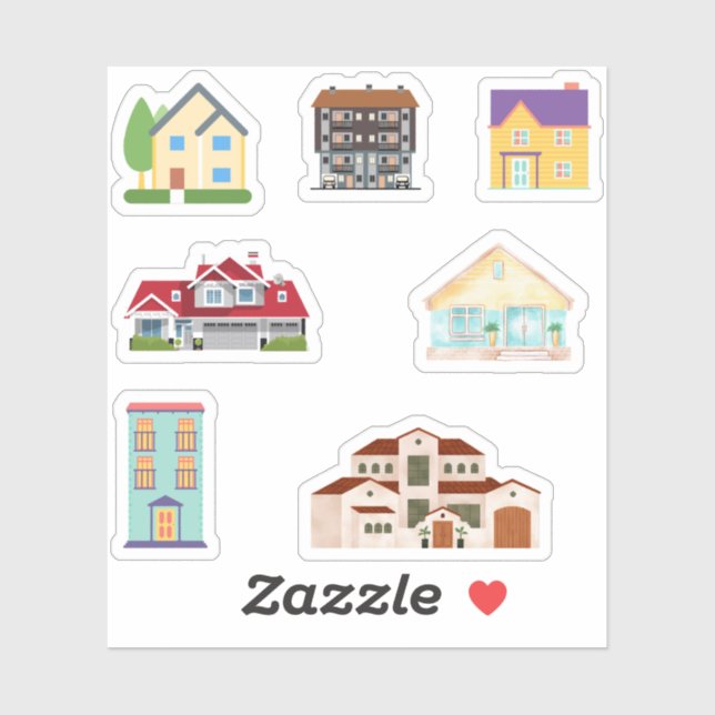 Stickers maison (Feuille)