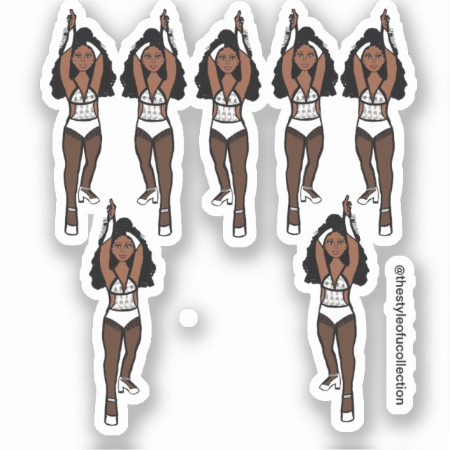 Stickers Majorette / Danseuse Bordure blanche / no (Recto)