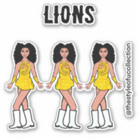 Stickers Majorette / Danseuse Lion D'Or B