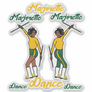 Stickers Majorette (Jaune Vert 2)