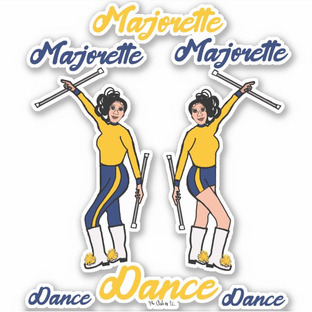 Stickers Majorette (Marine Gold) (Devant)
