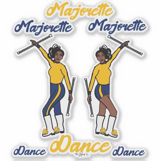 Stickers Majorette (Marine Gold) C (Devant)