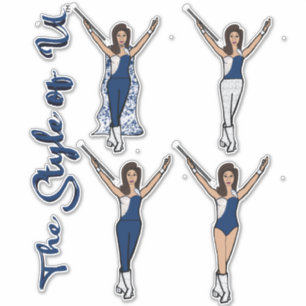 Stickers Majorette Sparkle (Azul Spark)