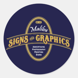 Stickers Malibu Signes & Graphiques