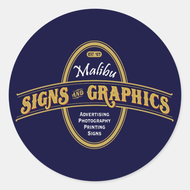 Stickers Malibu Signes & Graphiques (Devant)