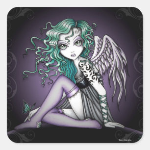 Stickers "Malory" violet tatouage Angel